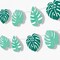Big Dot of Happiness Tropical Leaves Garland Banner, Jungle or Hawaiian Luau Birthday Decor Banner, 30 Feet of Cord, 15 Double-Sided Palm Leaf Shapes